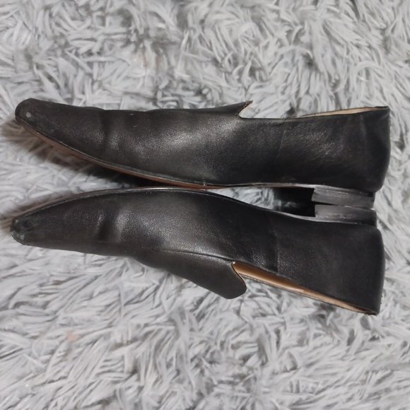 Sam Edelman Black Pointed Square Toe Leather Loafers Womens Size 6.5 - Picture 7 of 13